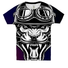 Детская 3D футболка Lion Head Pop Art