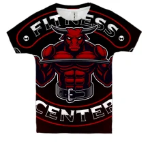 Дитяча 3D футболка Bull Fitness Center