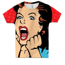 Детская 3D футболка Screaming Pop Art