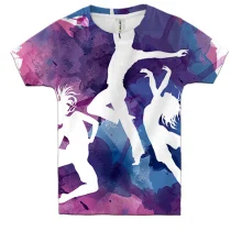 Детская 3D футболка Watercolor Dancing