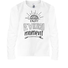Детский лонгслив Enjoy every moment