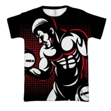 3D футболка Bodybuilder Pop Art