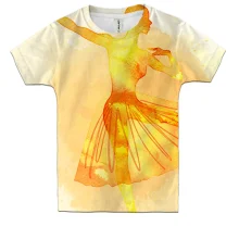 Дитяча 3D футболка Ballerina Watercolor