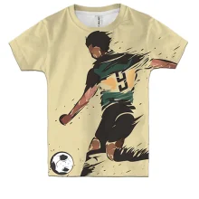 Дитяча 3D футболка Football player Art