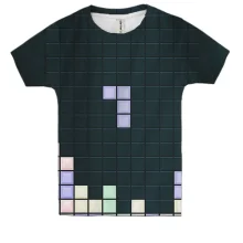 Детская 3D футболка Tetris game