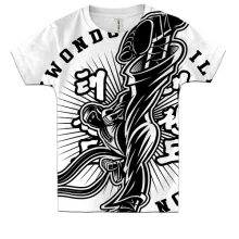 Детская 3D футболка Taekwondo illustration