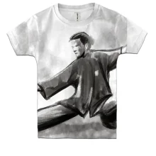 Детская 3D футболка Kung Fu Illustration