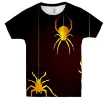 Детская 3D футболка Yellow Spiders