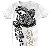 Детская 3D футболка Tattoo machine