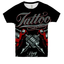 Детская 3D футболка Tattoo machines