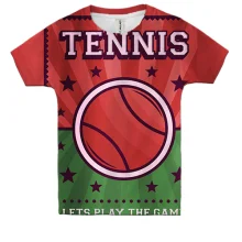 Детская 3D футболка Tennis Let