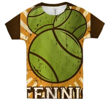Детская 3D футболка Tennis Balls