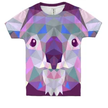 Детская 3D футболка Koala low poly Art