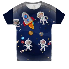 Детская 3D футболка Kids Astronauts