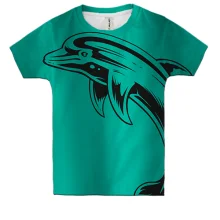 Детская 3D футболка Dolphin Art Graphics
