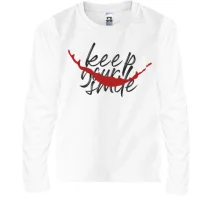 Детский лонгслив Keep your smile