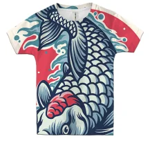 Детская 3D футболка Koi Art