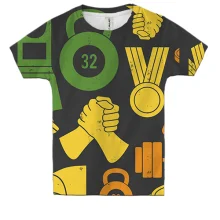 Детская 3D футболка Sport pattern