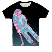 Детская 3D футболка Hockey player Art