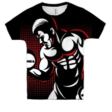 Дитяча 3D футболка Bodybuilder Pop Art