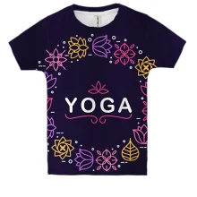 Дитяча 3D футболка YOGA