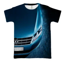 3D футболка Volkswagen Blue
