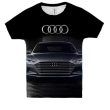 Дитяча 3D футболка Audi Black
