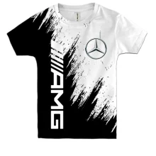 Детская 3D футболка Mercedes-Benz AMG (BW)