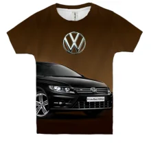 Детская 3D футболка Volkswagen Black Edition