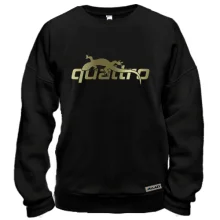 Свитшот с ящерицей на надписи Quattro