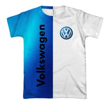 3D футболка Volkswagen Blue Logo