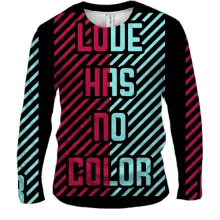 Мужской 3D лонгслив Love has no color