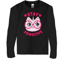 Детский лонгслив Stay Pawsitive