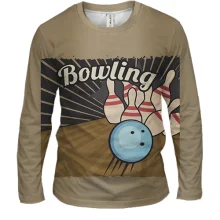 Чоловічий 3D лонгслів Bowling