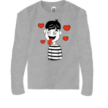 Детский лонгслив Boy is in love