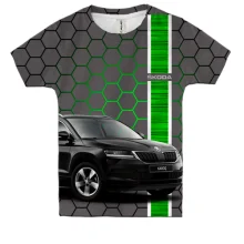 Детская 3D футболка Skoda Karoq