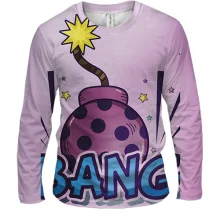 Мужской 3D лонгслив Pop art Bang