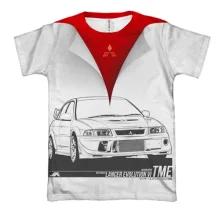 3D футболка Mitsubishi (рисунок)