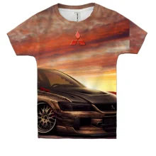 Детская 3D футболка Mitsubishi EVO Art