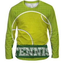 Мужской 3D лонгслив Tennis с большим мячом