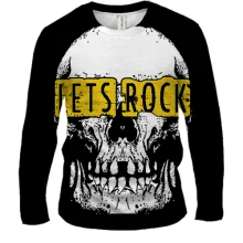 Мужской 3D лонгслив Lets Rock