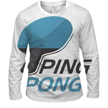 Мужской 3D лонгслив Ping Pong