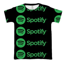 3D футболка Spotify pattern