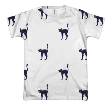 3D футболка Black cat pattern