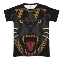 3D футболка Cougar with glasses