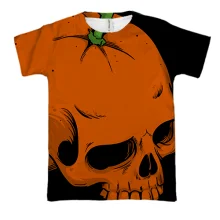 3D футболка Skull-Orange