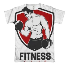 3D футболка Fitness Club.