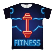 3D футболка Fitness.