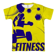 3D футболка Fitness Girl з дівчиною, що біжить