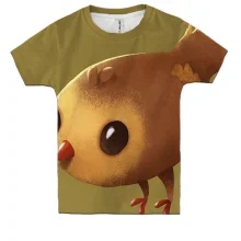 Детская 3D футболка Brown bird